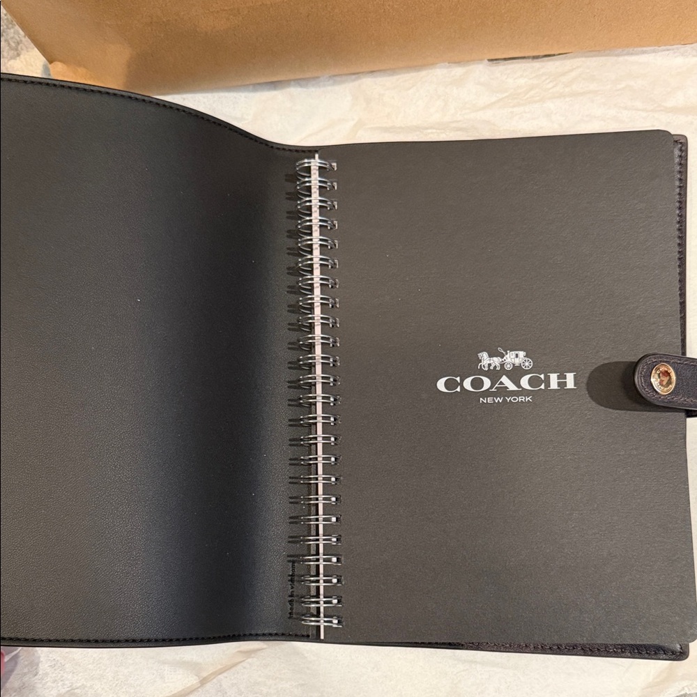 Coach Loved Leather Designer Monogrammed Notebook Cover - Picture 4 of 4
